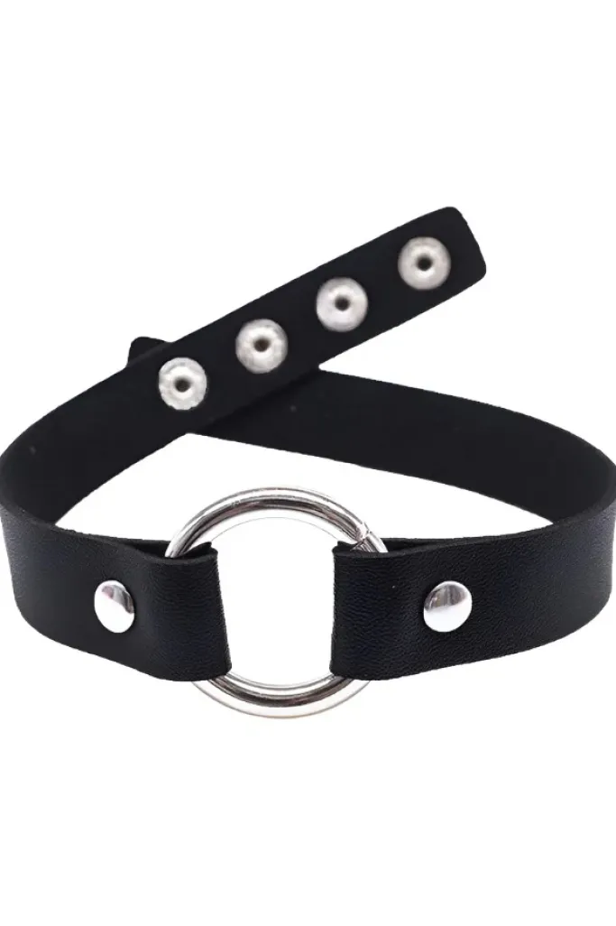 Gothic Collars Black Gothic O-Ring Collar