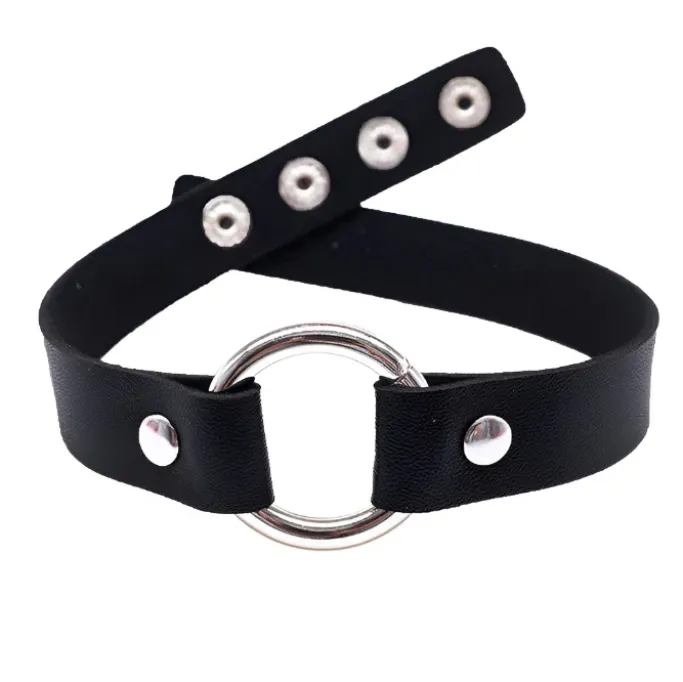 Gothic Collars Black Gothic O-Ring Collar