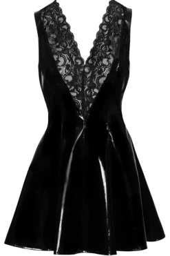 Black Level Seductive Vinyl Dress