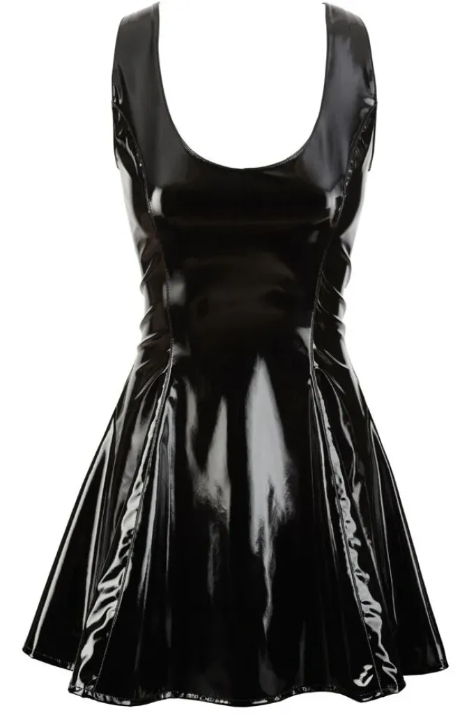 Black Level Short Vinyl Dress