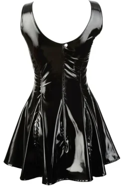 Black Level Short Vinyl Dress