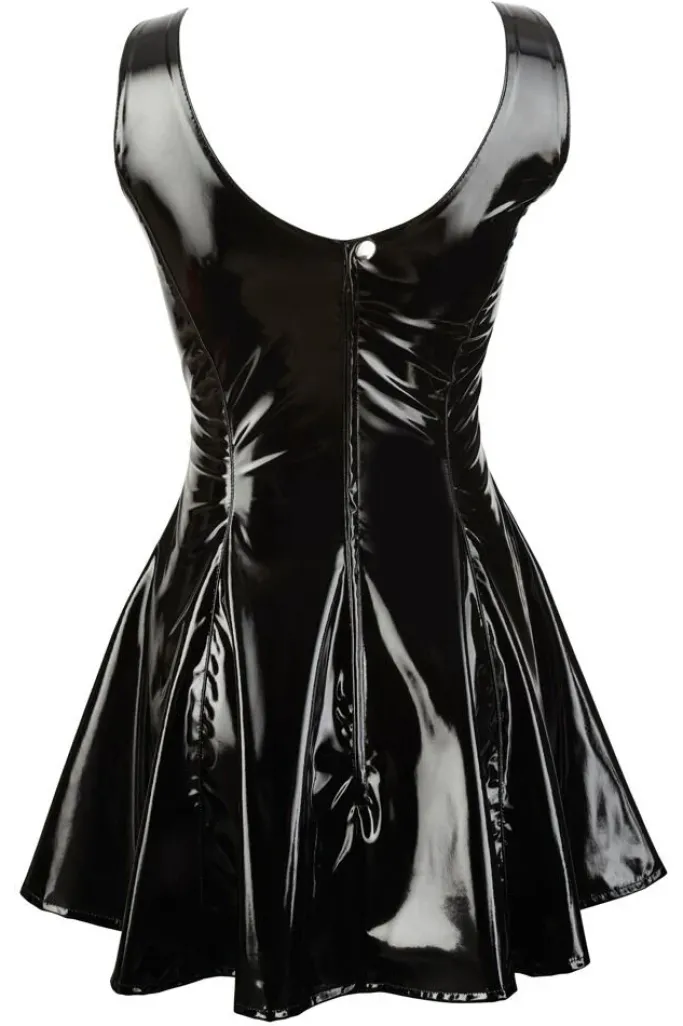 Black Level Short Vinyl Dress