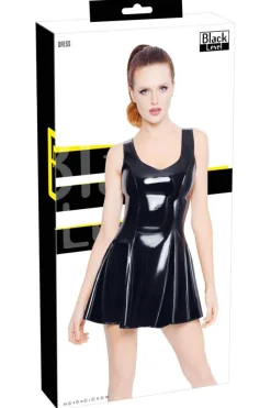 Black Level Short Vinyl Dress