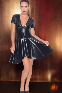 Black Level Vinyl Dress