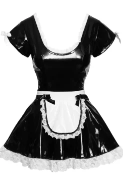 Black Level Vinyl French Maid Costume