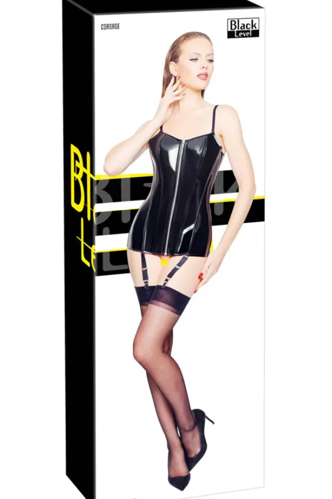 Black Level Vinyl Laced Corsage (L, XL)