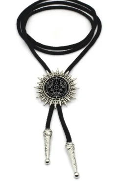 Gothic and Steampunk Jewellery Black Magic Bootlace Tie