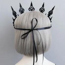 Gothic Hair Accessories Black Rose Gothic Crown