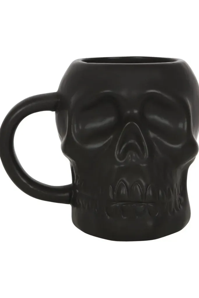 Something Different Black Skull Mug