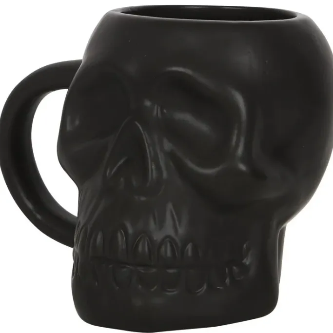 Something Different Black Skull Mug