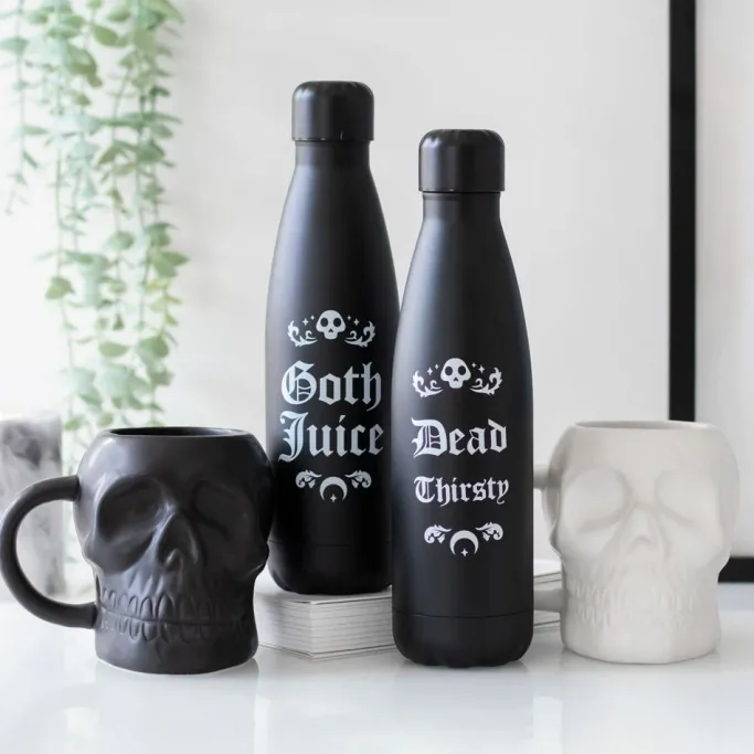 Something Different Black Skull Mug