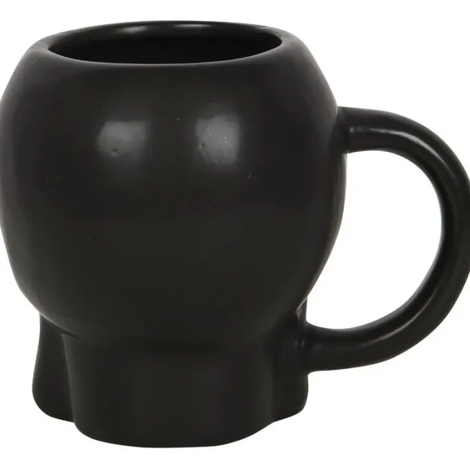 Something Different Black Skull Mug