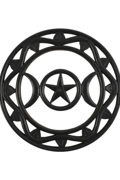 Something Different Black Wooden Triquetra Wall Art