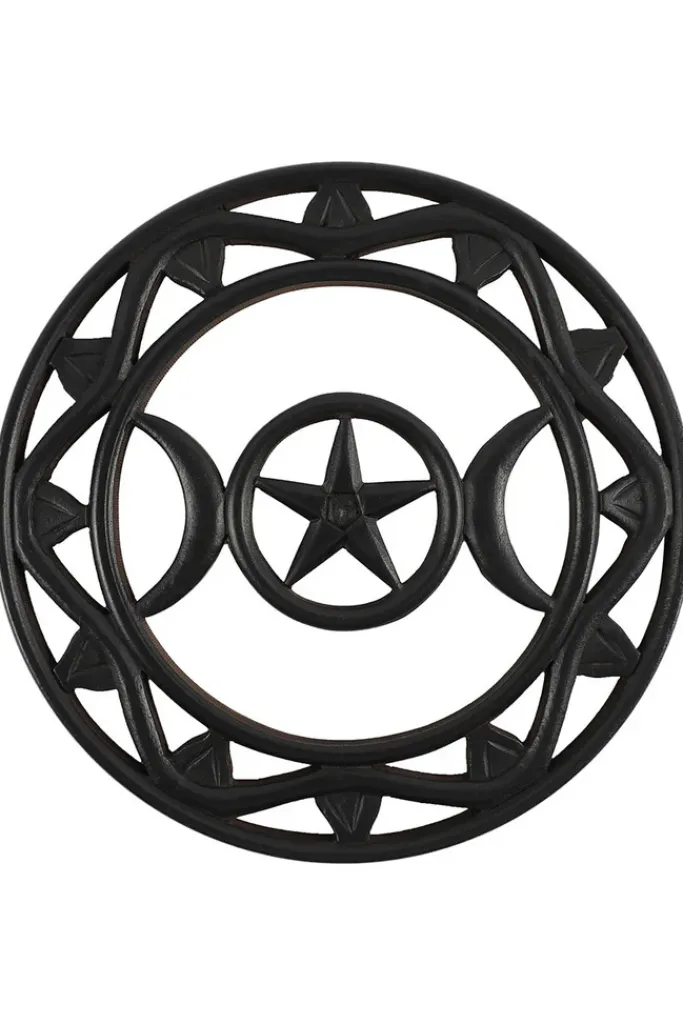 Something Different Black Wooden Triquetra Wall Art