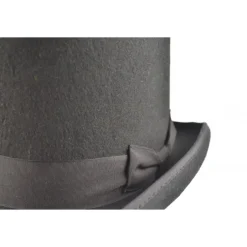 Euro Accessories Black Wool Felt Steampunk Stovepipe Hat