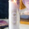 Something Different Blackberry Tube Candle with Amethyst Crystals