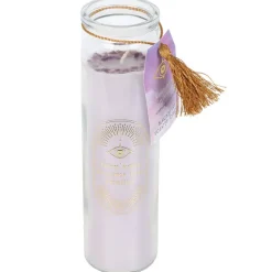 Something Different Blackberry Tube Candle with Amethyst Crystals