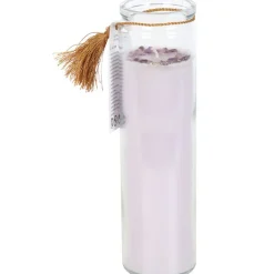Something Different Blackberry Tube Candle with Amethyst Crystals