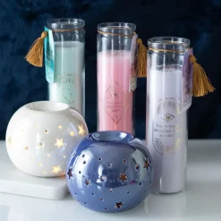 Something Different Blackberry Tube Candle with Amethyst Crystals