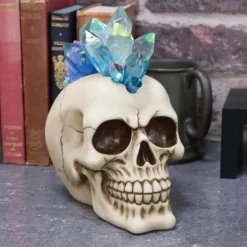 Nemesis Now Blue Crystal Hawk Skull