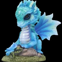 Nemesis Now Blue Poppy Flower Dragon Figurine