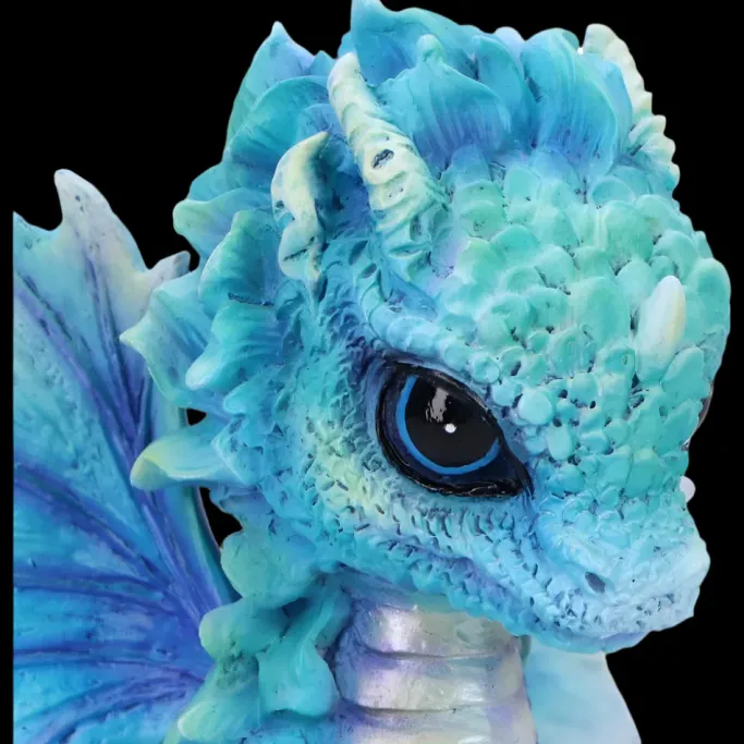 Nemesis Now Blue Poppy Flower Dragon Figurine