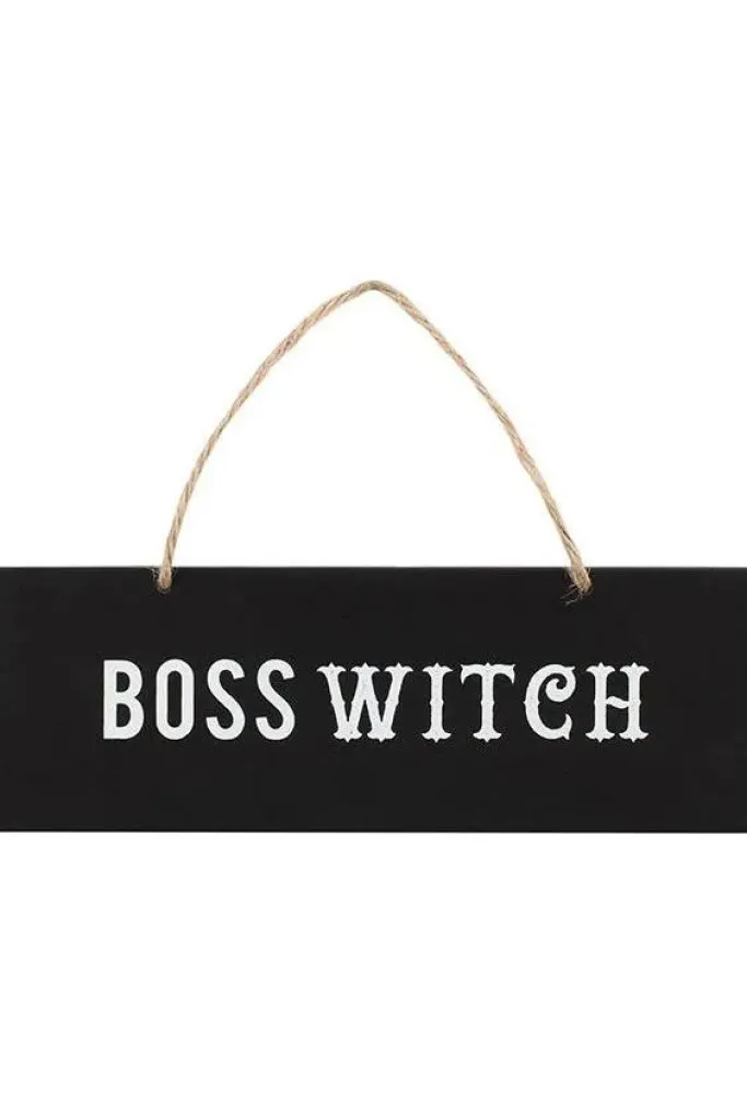 Something Different Boss Witch Wall Sign 20cm