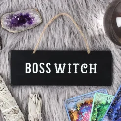 Something Different Boss Witch Wall Sign 20cm