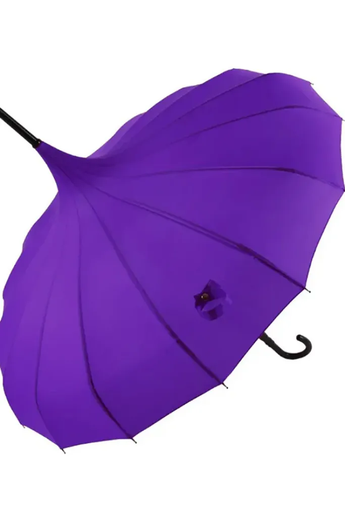 Soake Boutique Classic Pagoda Umbrella Violet