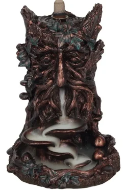 Something Different Bronze Effect Tree Man Backflow Incense Burner