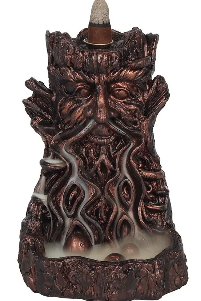 Something Different Bronze Effect Tree Man Backflow Incense Burner