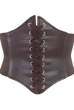 Gothic Accessories Brown Corset Style Waist Belt