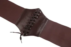 Gothic Accessories Brown Corset Style Waist Belt