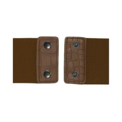 Gothic Accessories Brown Faux Leather O-Ring Waist Belt