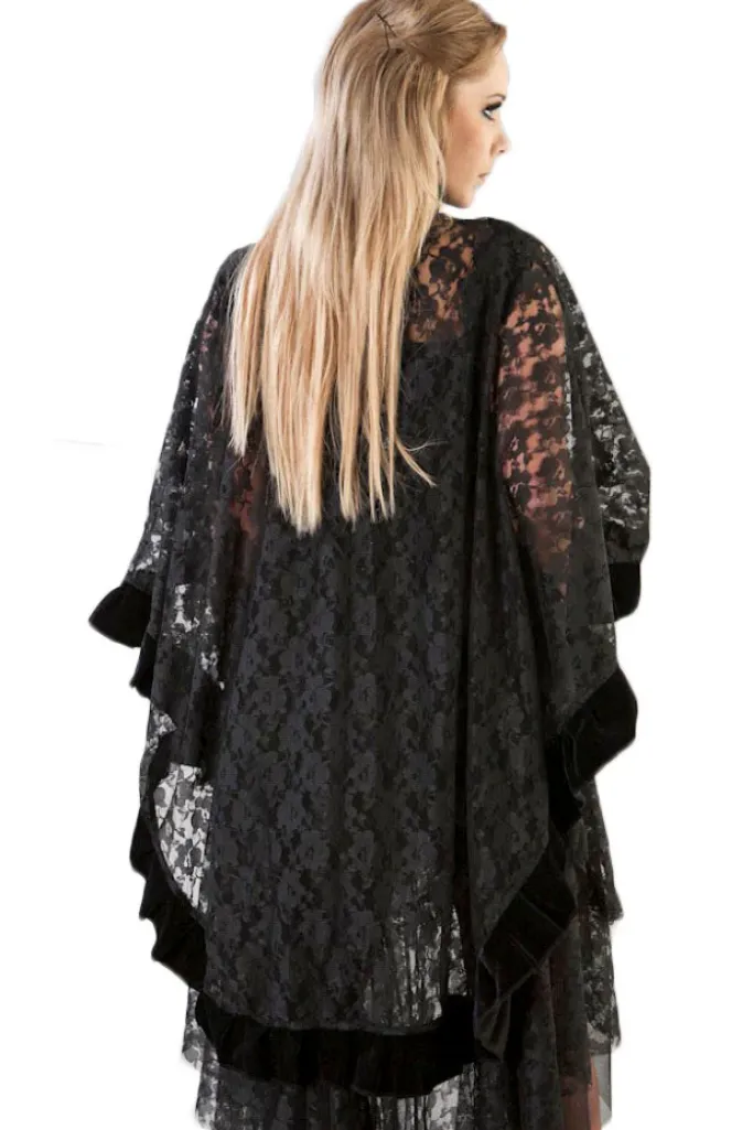 Burleska Catherine Cape Black Lace