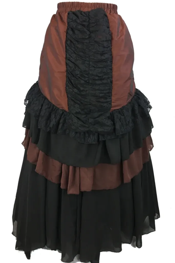 Burleska Catriana Maxi Skirt Brass