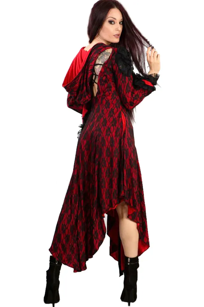 Burleska Hooded Red Jacket / Coat / Dress