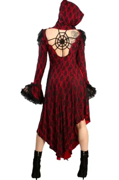 Burleska Hooded Red Jacket / Coat / Dress
