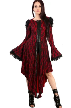 Burleska Hooded Red Jacket / Coat / Dress