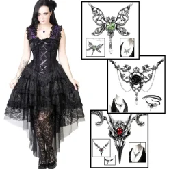 Burleska King Brocade Ophelie Dress Purple