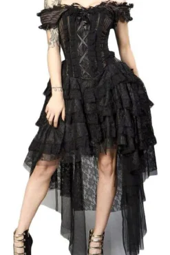Burleska Ophelie Dress Brown Stripe