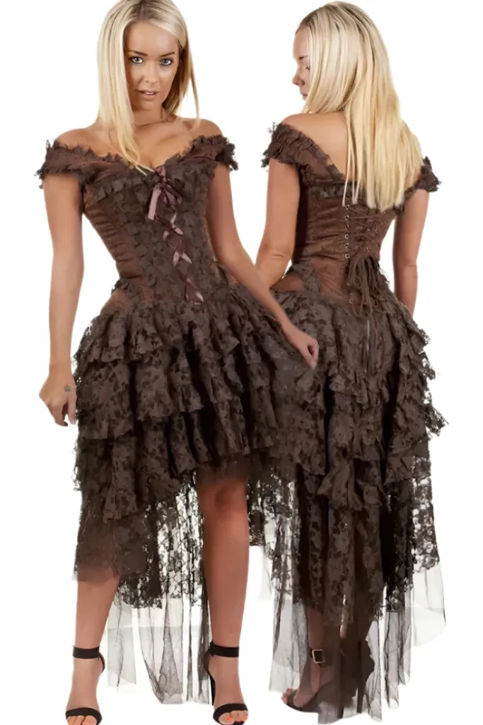 Burleska Ophelie Dress Brown