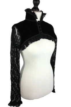 Burleska Raven Bolero Black Velvet