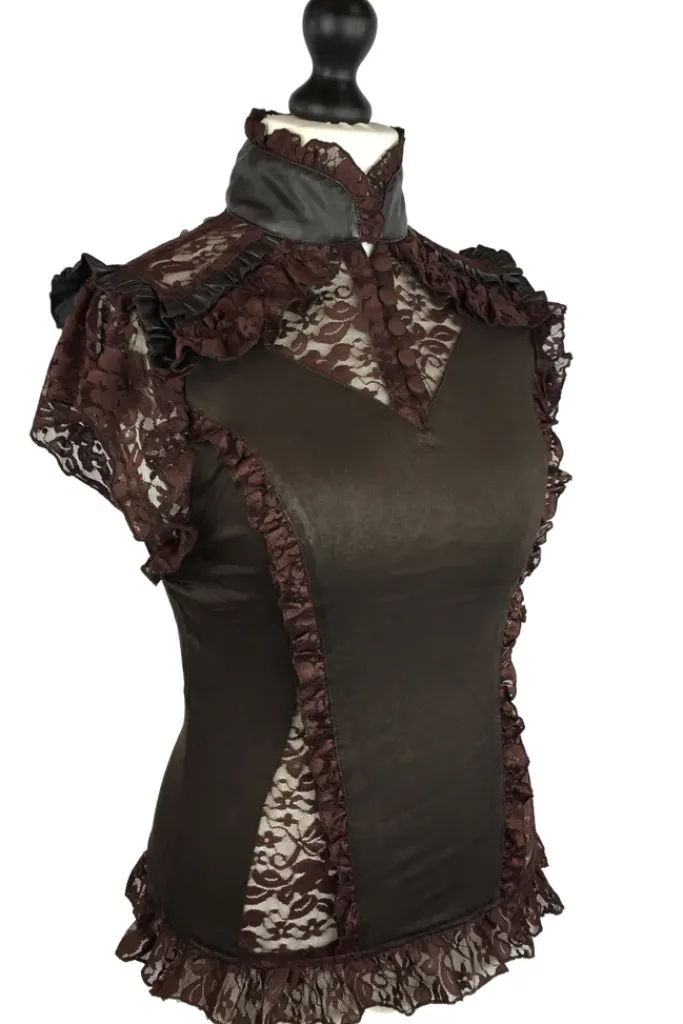 Burleska Rosetta Top Brown