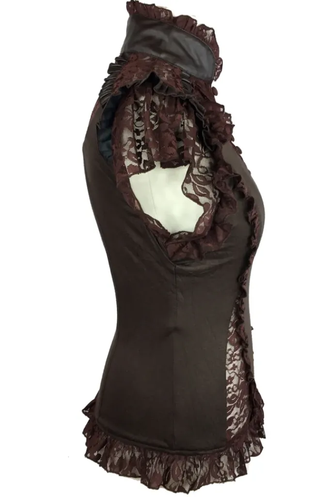 Burleska Rosetta Top Brown