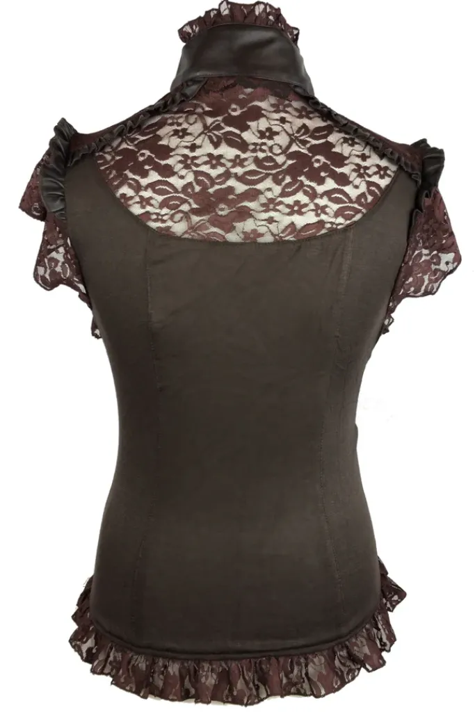 Burleska Rosetta Top Brown