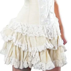 Burleska Sophia Mini Skirt Cream