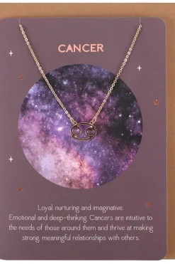 Something Different Cancer Zodiac Necklace Card