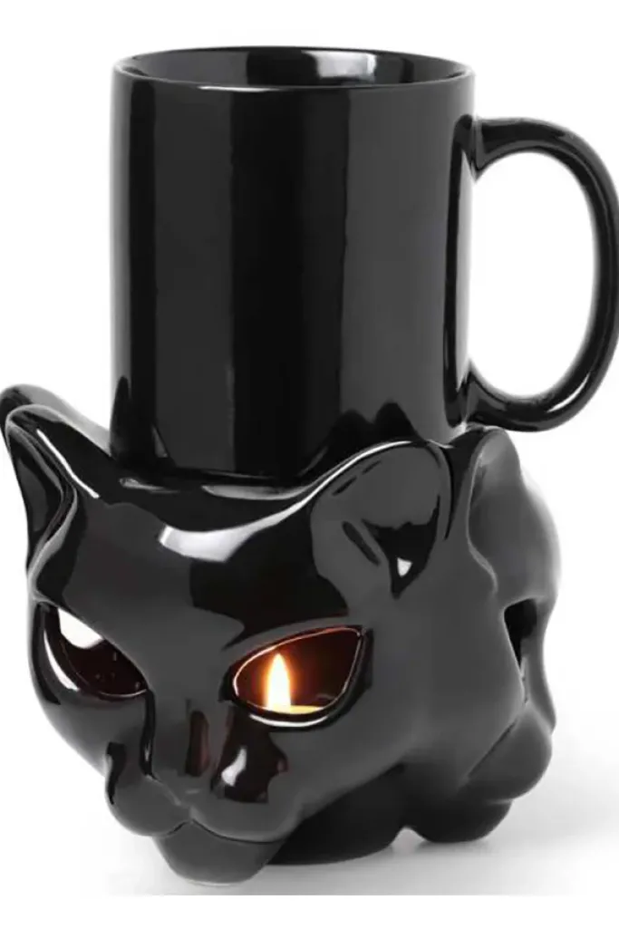 Alchemy Gothic Cat Mug Warmer