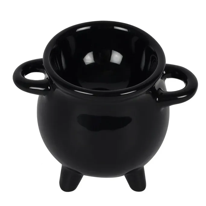 Something Different Cauldron Egg Cup with Broom Spoon